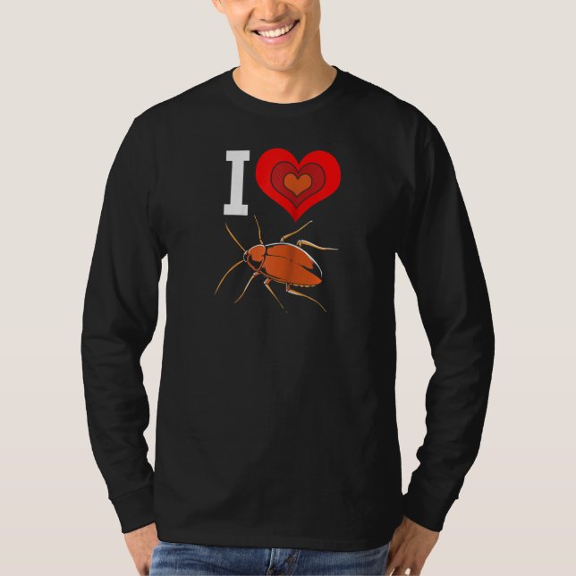T-shirt Cockroach Love Raglan (Devant)
