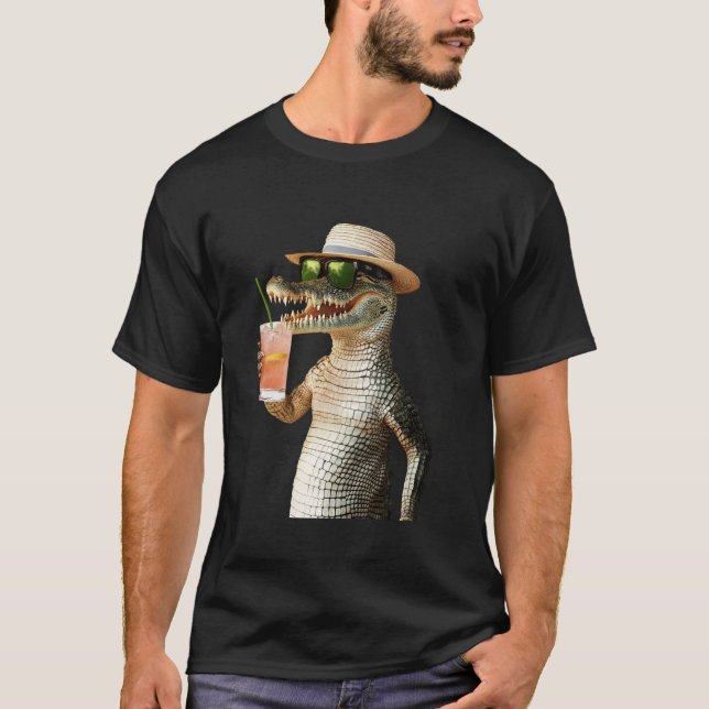 T-shirt Cocktail au crocodile (Devant)