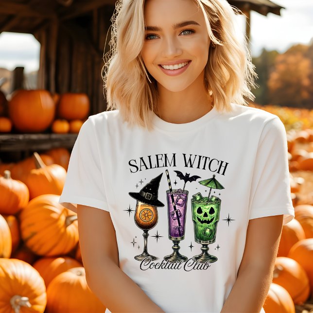 T-shirt Cocktail club de sorcière Cute Salem Halloween Tsh (Créateur téléchargé)
