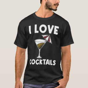 T-shirt Cocktail cool Pour Hommes Femmes Boisson Alcoolisé