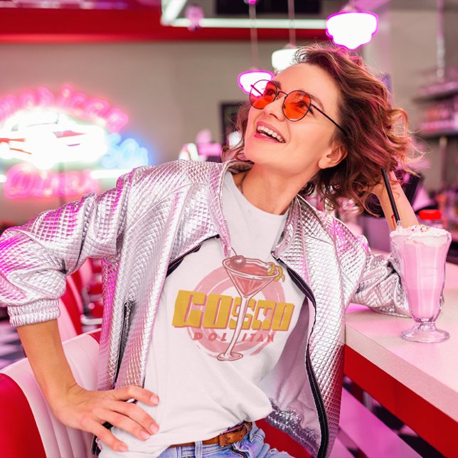 T-shirt Cocktail cosmopolite Cosmo Summer Party Retro (Créateur téléchargé)