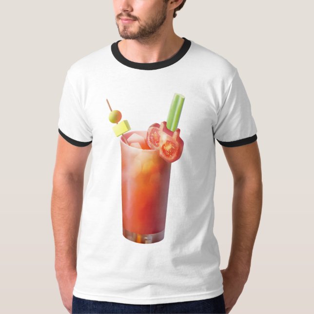 T-shirt Cocktail Creative Bloody Mary (Devant)