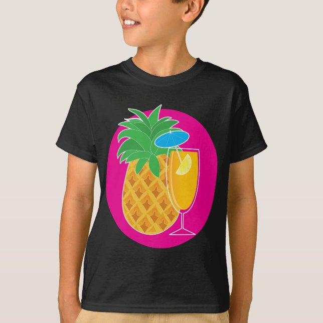 T-shirt Cocktail d'ananas (Devant)