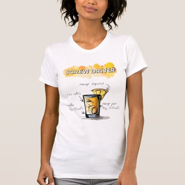 T-SHIRT COCKTAIL DE SCREWDRIVER (Devant)