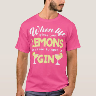T-shirt Cocktail d'été au gin vintage