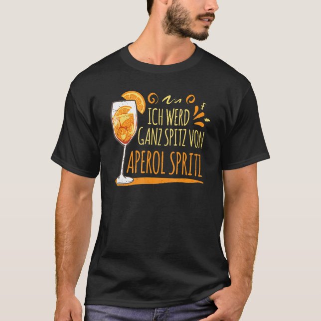 T-shirt Cocktail J'Ai Porté Ganz Spitz Par Aperol Spritz (Devant)