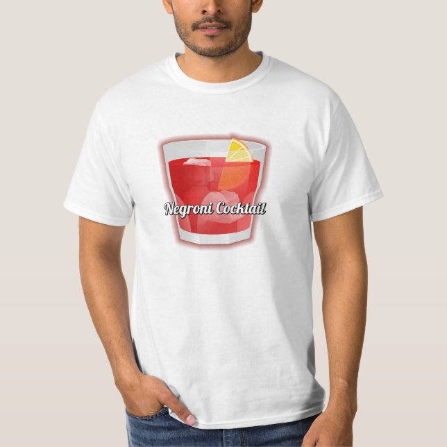 T-shirt Cocktail Negroni (Devant)