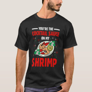 T-shirt Cocktail Sauce crevettes de fruits de mer Crabe ma