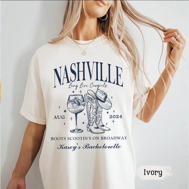 T-shirt Cocktail sur mesure Nashville Bachelorette Rodeo (Créateur téléchargé)
