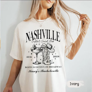 T-shirt Cocktail sur mesure Nashville Bachelorette Rodeo