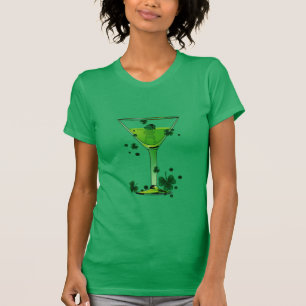 T-shirt Cocktail vert Jour de l'Saint Patrick avec le t-sh