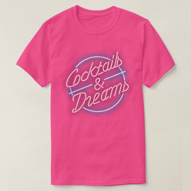 T-shirt Cocktails Dreams vintage (Design devant)