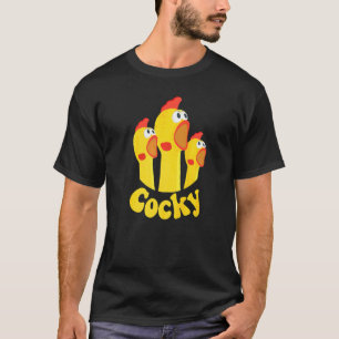 T-shirt Cocky pour hommes poulet Cocky