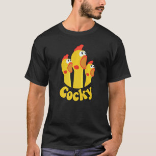 T-shirt Cocky Pour Hommes Poulet Cocky