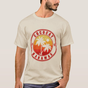 T-shirt Coco Cay Bahamas Retro Sunset Souvenirs 60s