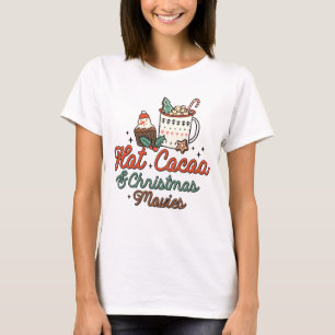 T-shirt Coco Chaud Et Films De Noël Rétro