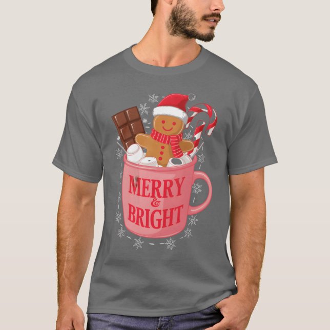 T-shirt Coco chaud et films de Noël Rétro de Noël (Devant)