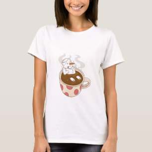T-shirt Coco chaud Snowman Marshmellow