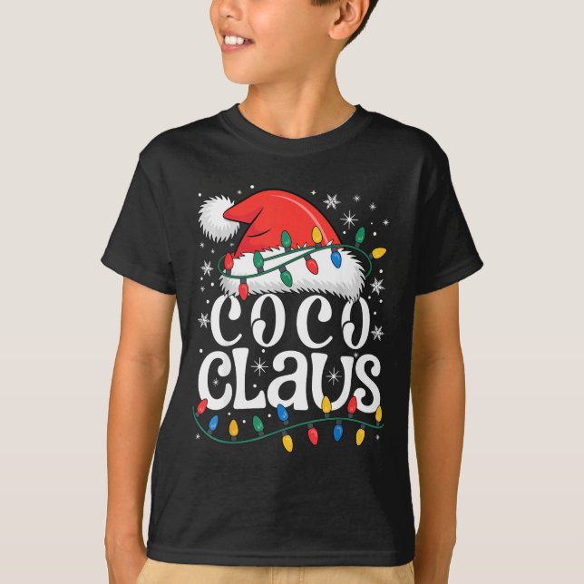 T-shirt Coco Claus Funny Xmas Christmas Grandma Holiday St (Devant)