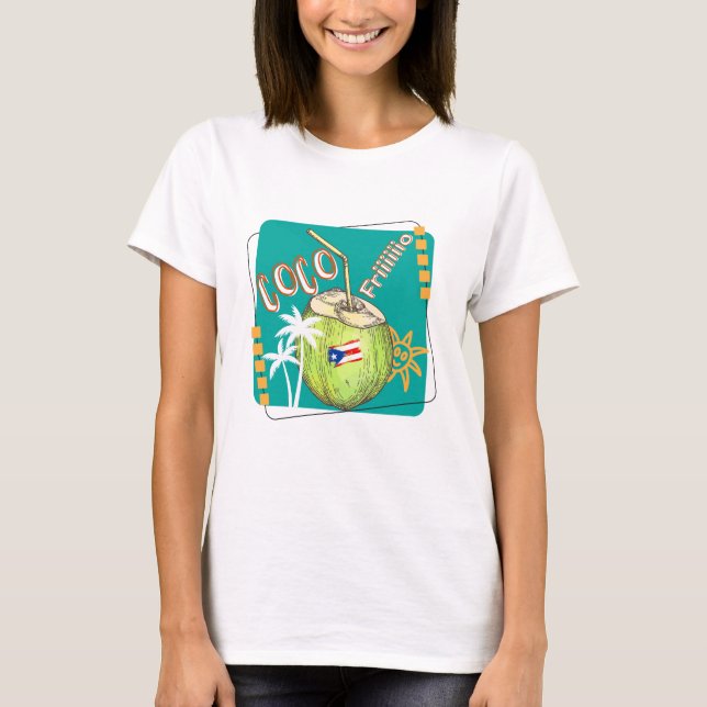 T-shirt Coco froid Porto Rico  (Devant)