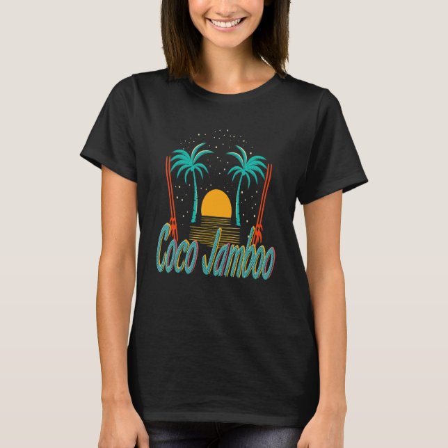 T-shirt Coco Jamboo Island Palmes Illustration (Devant)