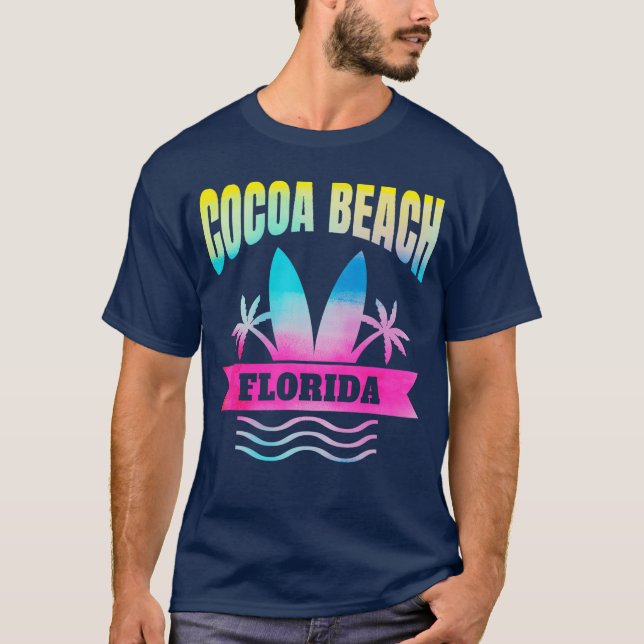 T-shirt Cocoa Beach Floride Vacances Souvenir pour Hommes  (Devant)