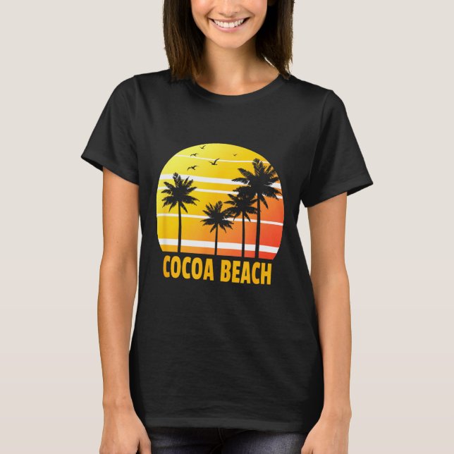 T-shirt Cocoa Beach Souvenir Vacances Plage Floride (Devant)