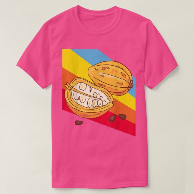 T-shirt Cocoa bean Chocolate Sweets Candy 421 (Design devant)