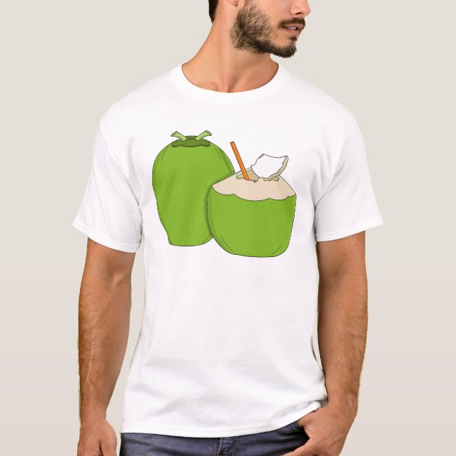 T-shirt Coconut Duo: Green Splash (Devant)