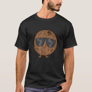 T-shirt Coconut Summer Fruit Coconut With Sunglasses Love