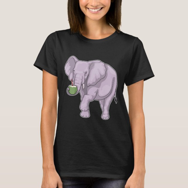 T-shirt Cocotier éléphant (Devant)