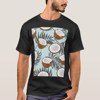T-shirt Cocotier motif sans couture feuilles