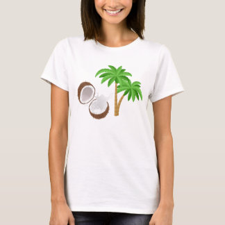 T-shirt Cocotier Palm Tree Ringer Tee