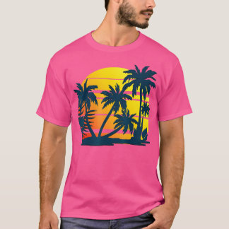 T-shirt Cocotiers Palmiers été vacances Plage tropicale