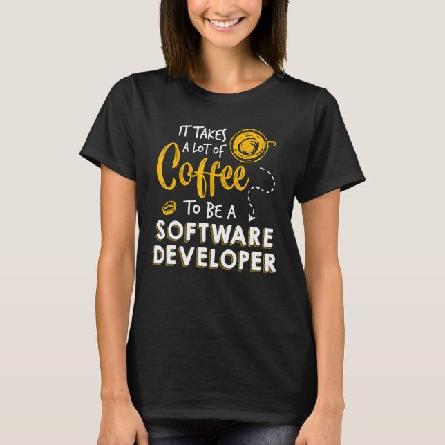 T-shirt Codage de programmation du développeur de logiciel (Devant)
