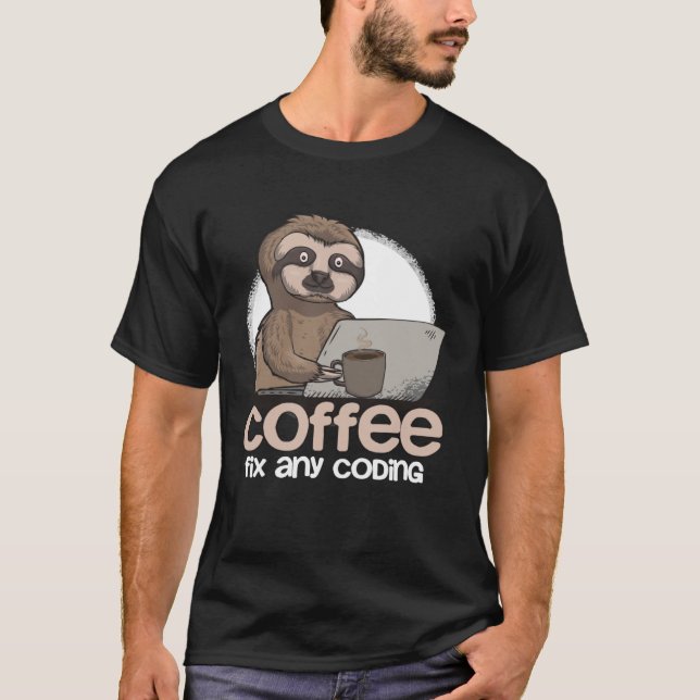 T-shirt Codage du programmeur de machine informatique pour (Devant)