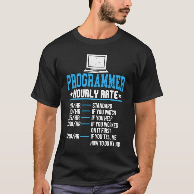 T-shirt Codage Heure par programmeur Expert Ordinateur Pai (Devant)