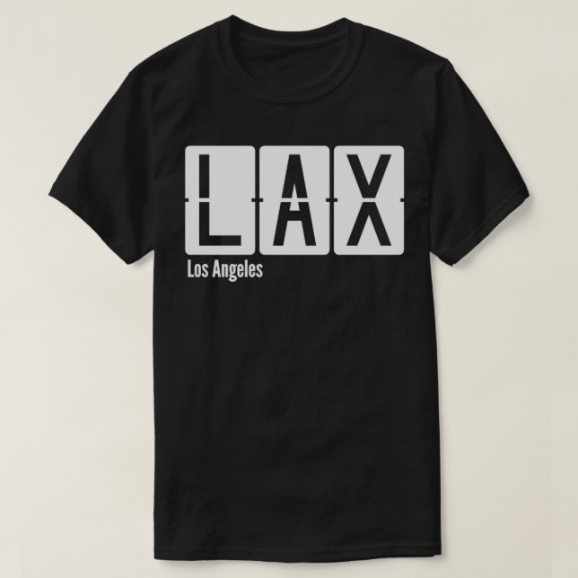 T-shirt Code aéroport LAX de Los Angeles (Design devant)