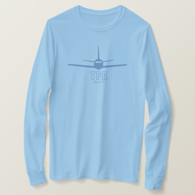 T-shirt Code aéroport TPA Tampa Florida FL (Design devant)