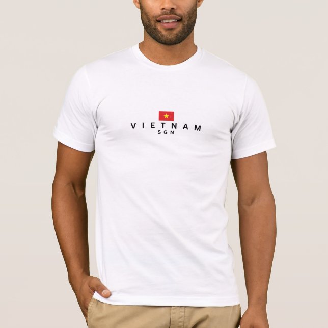 T-shirt Code aéroport Vietnam SGN (Devant)
