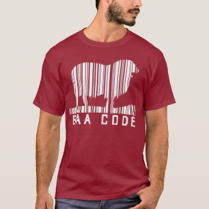 T-shirt Code Baa Code à barres Agneau à mouton Agricultu