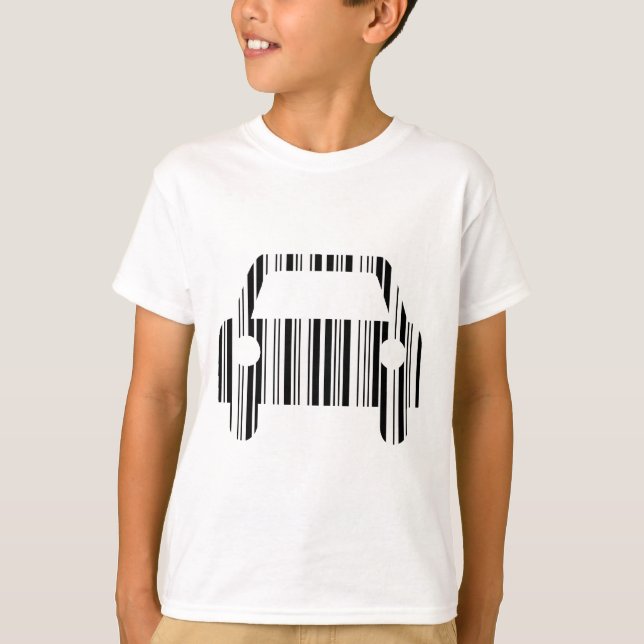 T-shirt CODE BARRE VOITURE Automobile Code-barres Motif de (Devant)