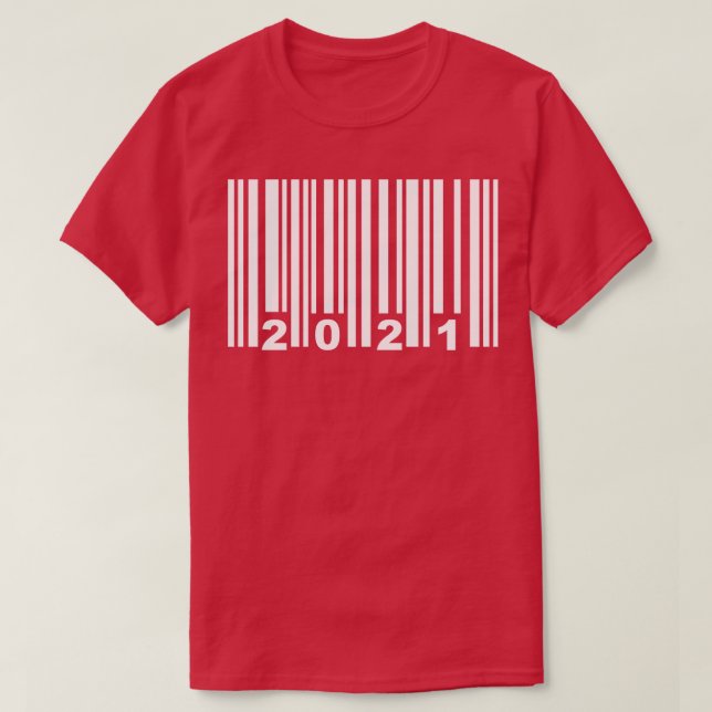T-shirt Code-barres 2021 (Design devant)