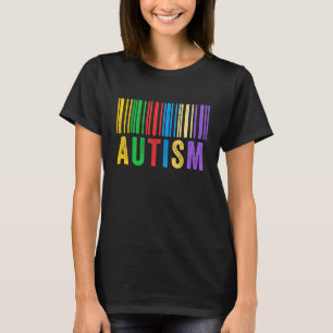 T-shirt Code-barres autisme Sensibilisation à l'autisme Pa