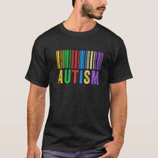 T-shirt Code-barres autisme Sensibilisation à l'autisme Pa