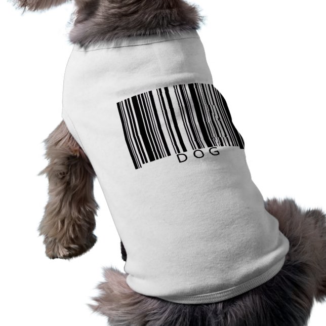 T-shirt Code-barres du chien (Dos)