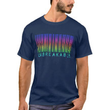 Code-barres "INCASSABLE" Couleurs arc-en-ciel