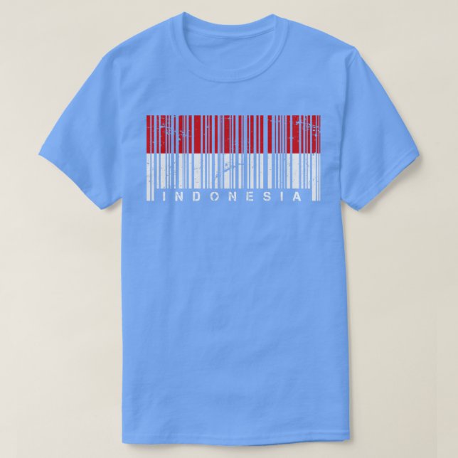 T-shirt Code-barres Indonésie (Design devant)