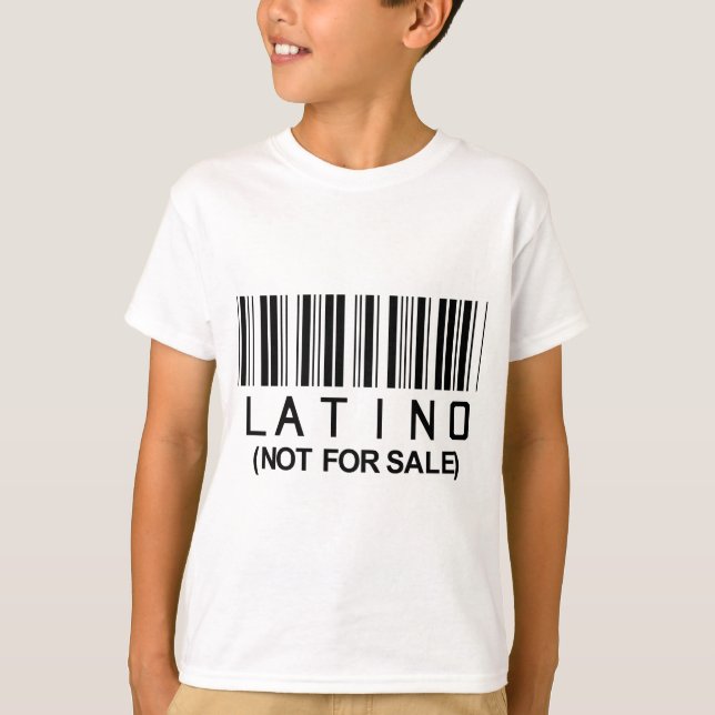 T-shirt Code barres latin (Devant)