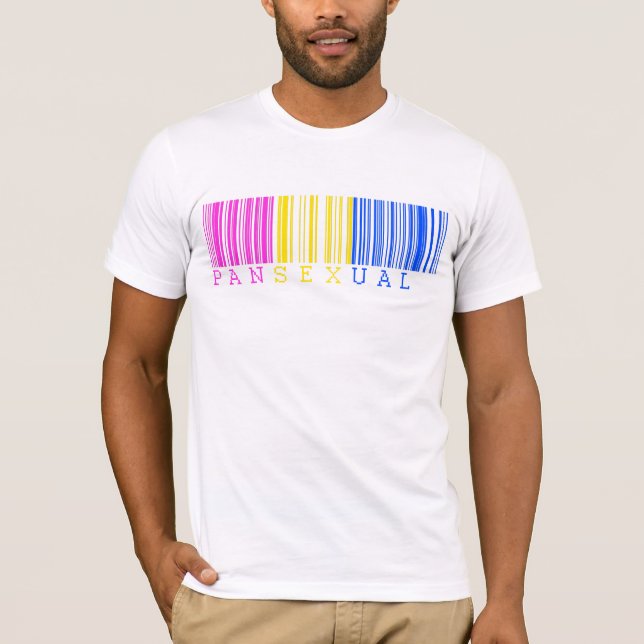 T-shirt Code barres Pansexual (Devant)